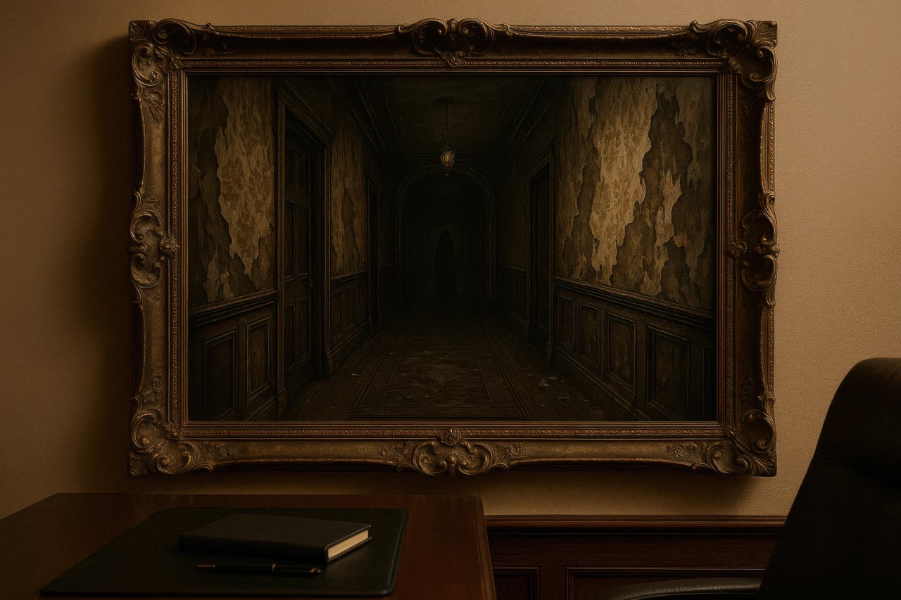 If You Ever See This Painting Of A Hallway, Destroy It